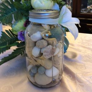 Botanical Inspiration Sea Shells in Jar NWT